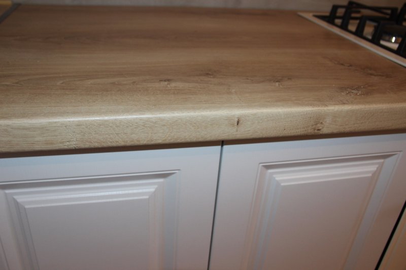 The countertop Canadian oak