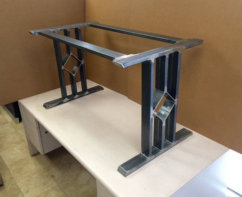 Metal frame for the table