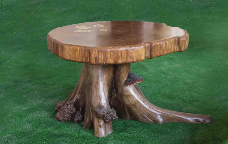 Unusual wooden tables