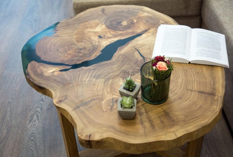 Slab coffee table