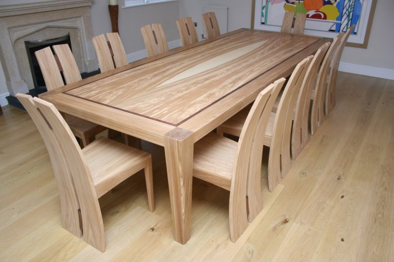 Wooden dining table