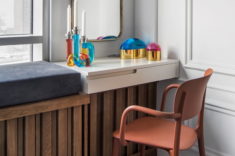 Toilet table in the interior