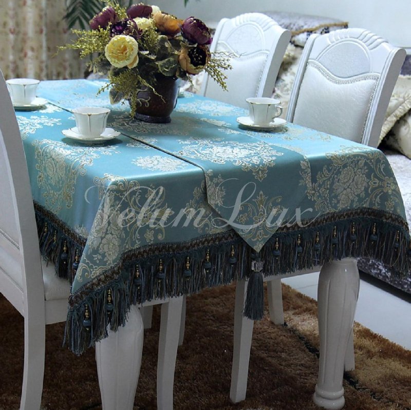 Tablecloth on the table