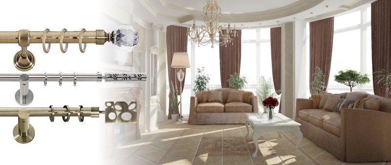 Fashion cornices for curtains