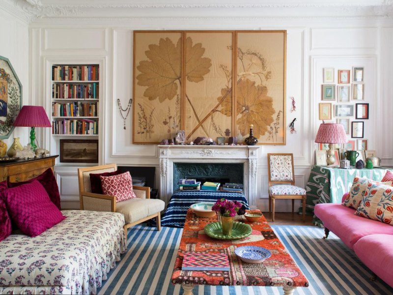 Eclectic style in the interior