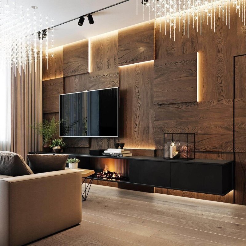 The interior of the living room is modern