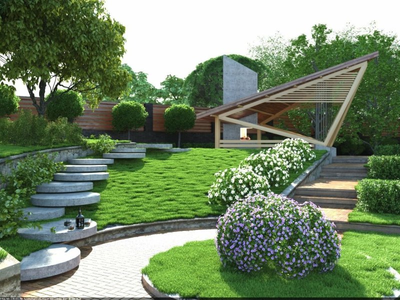 Hai Text landscape design