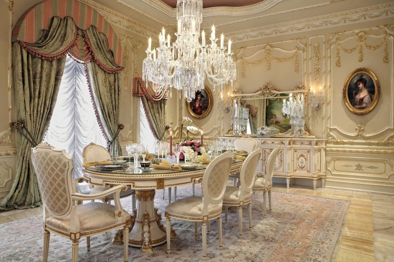 Rococo Baroque style in the interior