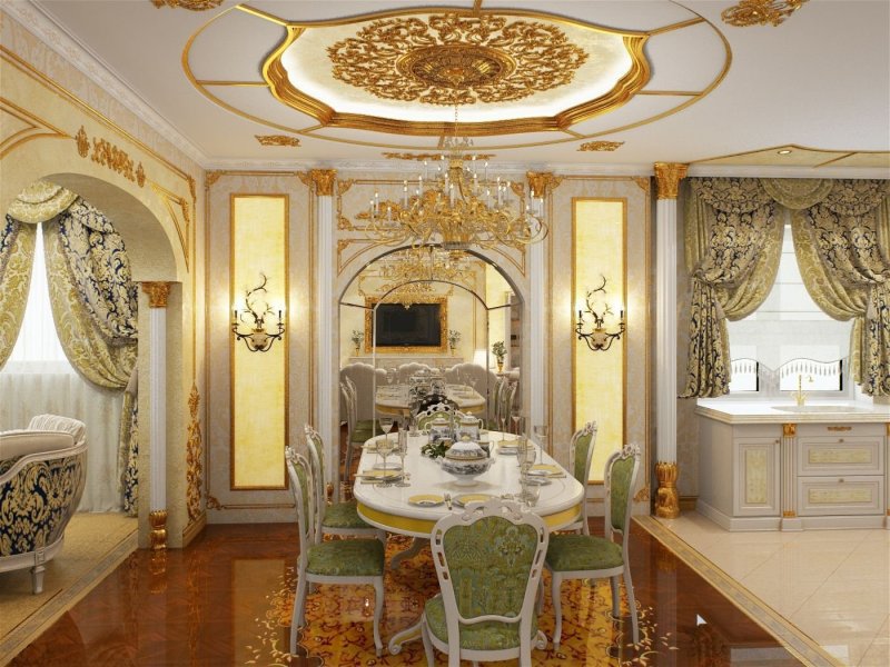 Rococo style in the interior