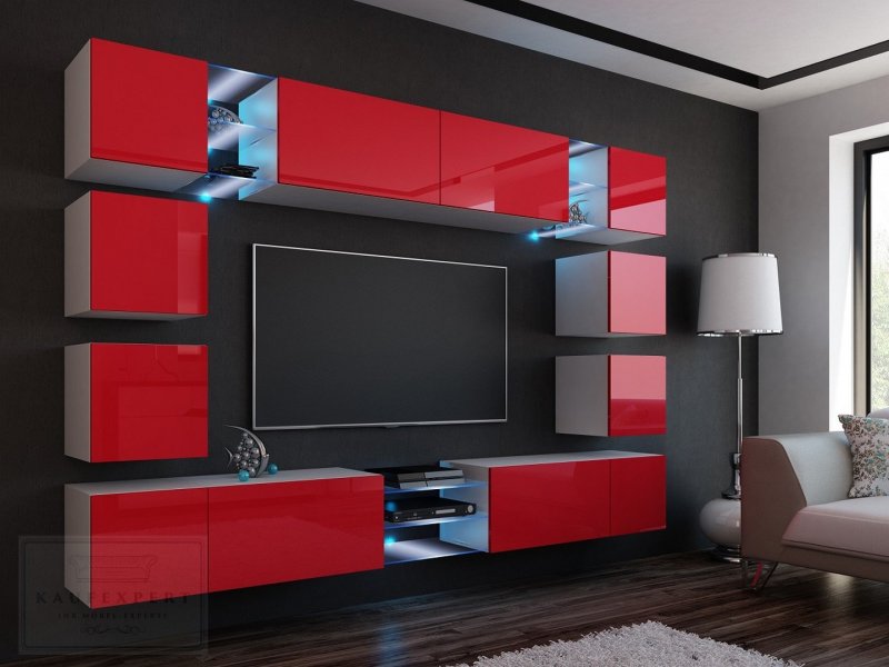 Wall in modern style