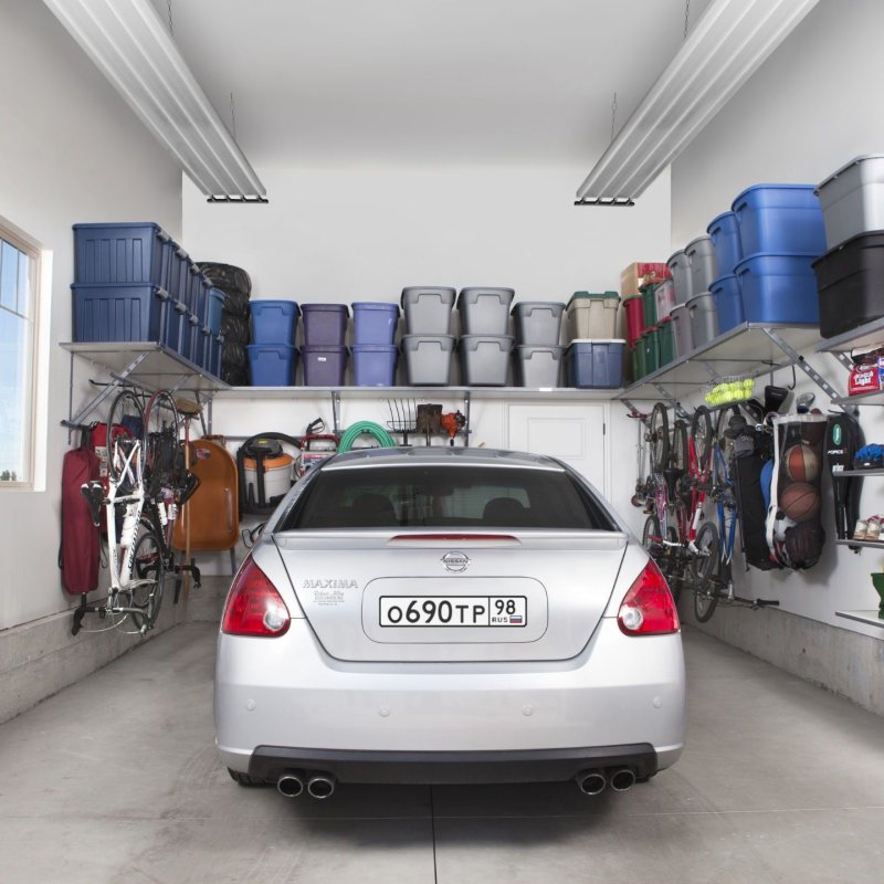 Storage of things in the garage