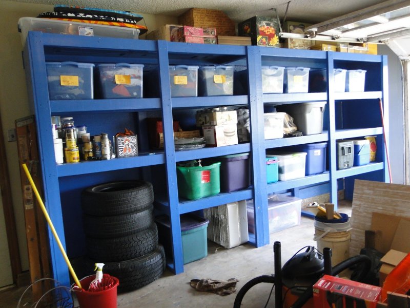 Shelving in the garage