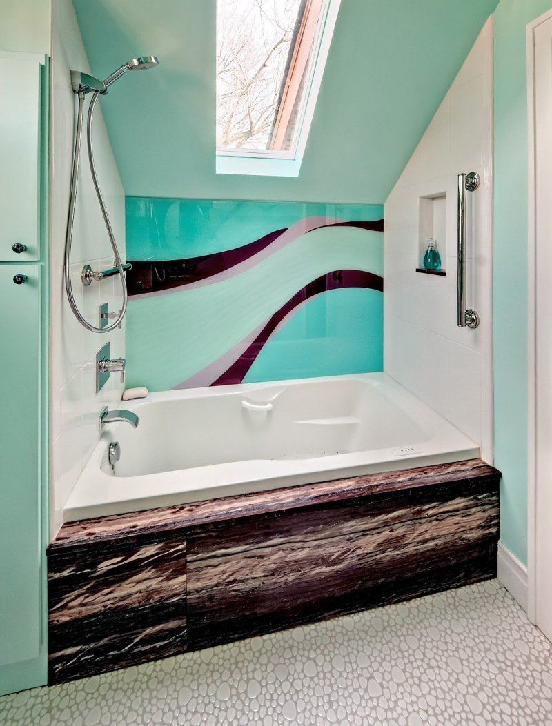 Bathroom glass panels