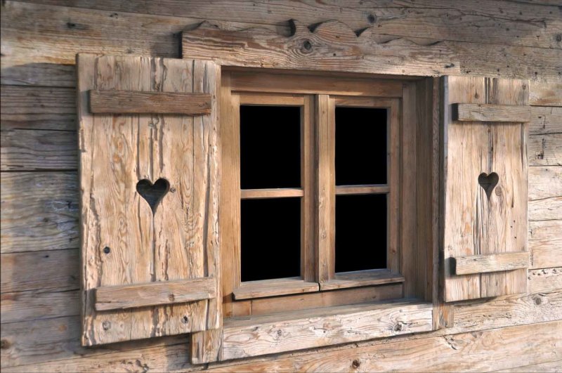 Old wooden windows