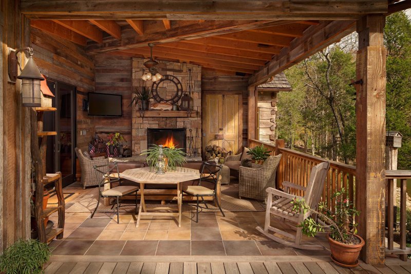 Phazenda Veranda in the style of chalet