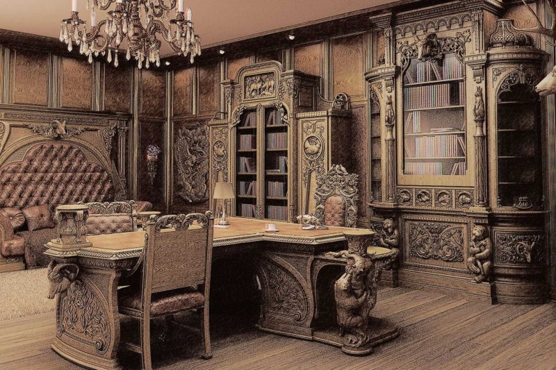 Carved furniture