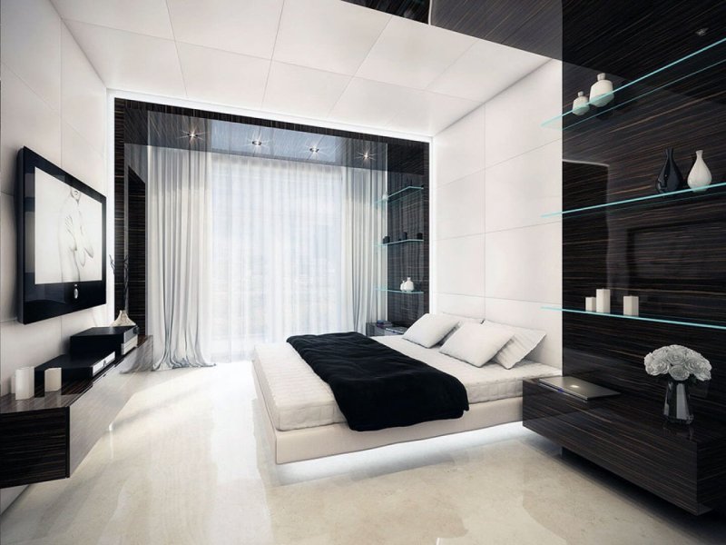 High -style bedroom