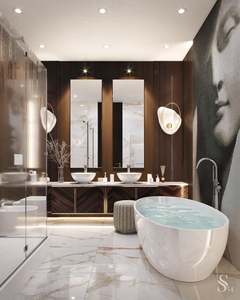 Stylish bathroom design