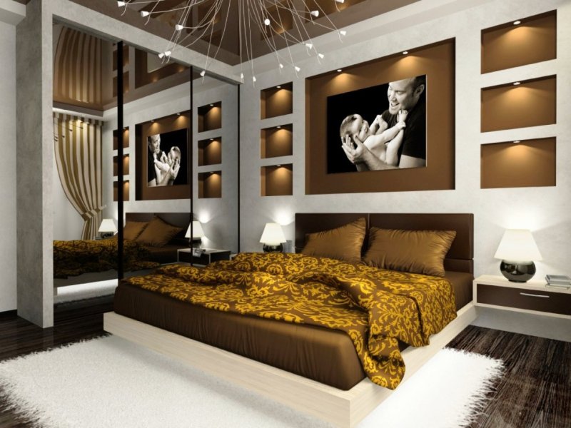 Bedroom design in a modern style