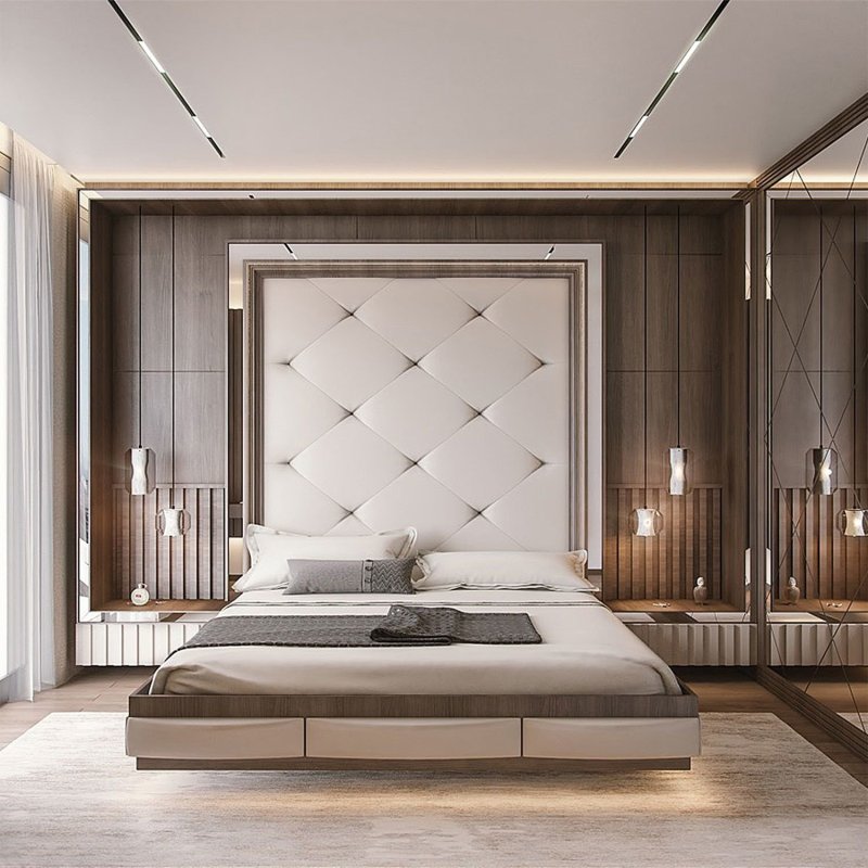 Stylish bedroom interior