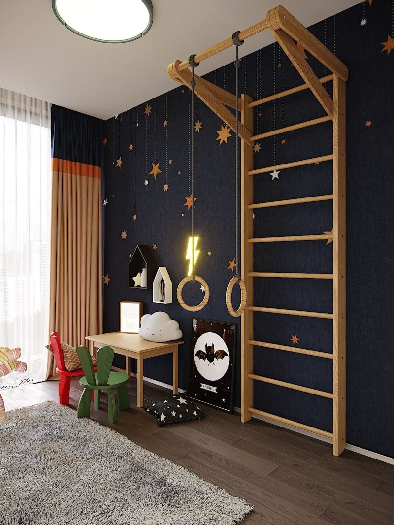 Children's room design for a boy