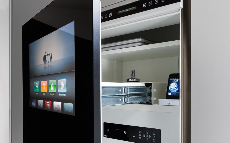 Built -in kitchen TV