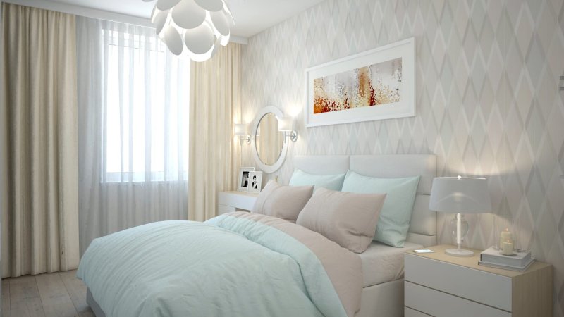 Bedical design in pastel colors