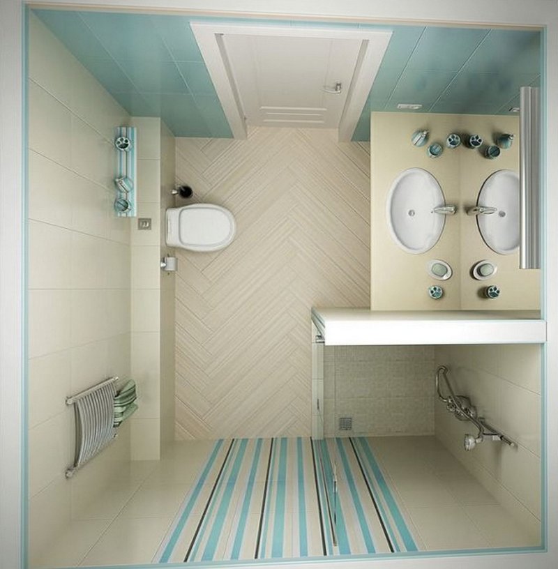 Design for a small bathroom