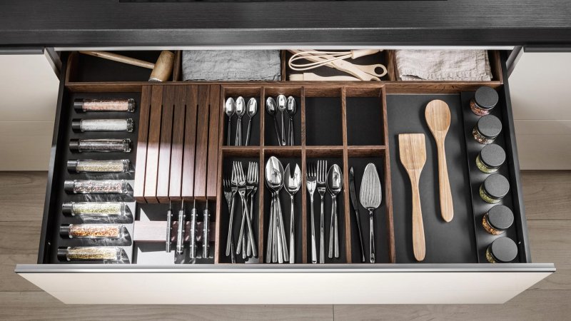 Organizer for cutlery