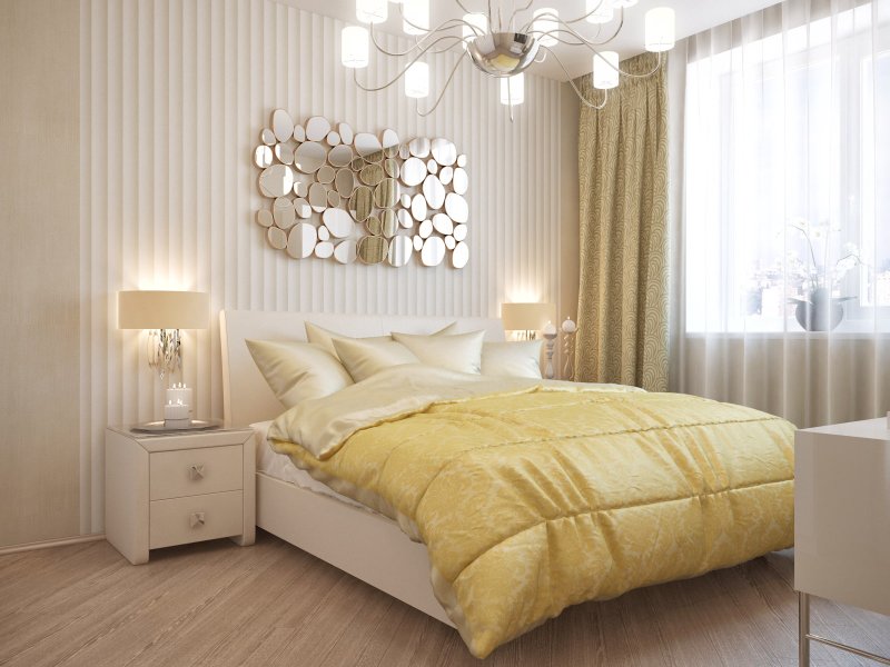 Bedroom design in light colors