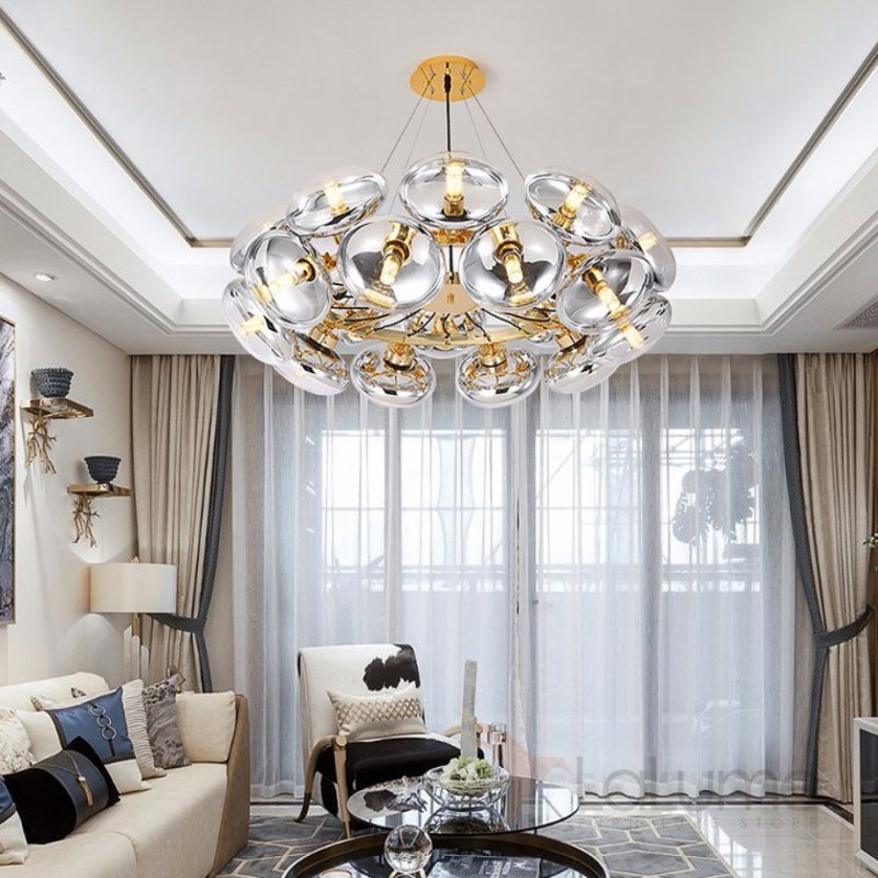 Chandeliers in a modern interior