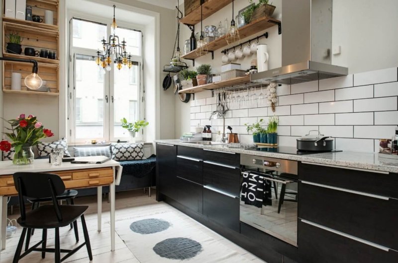 Scandinavian kitchen interior