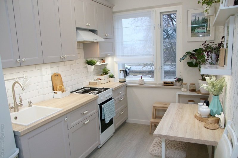 Small kitchens in the Scandinavian style