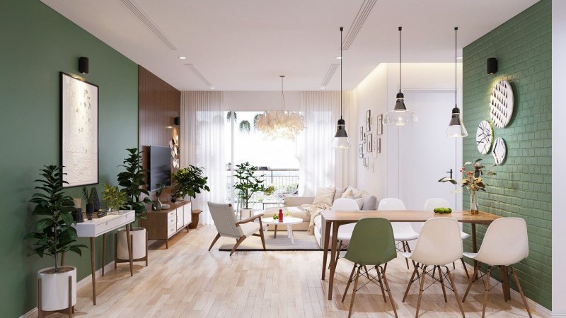 Scandinavian and eco -style in the interior