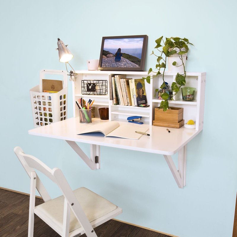 Folding wall table