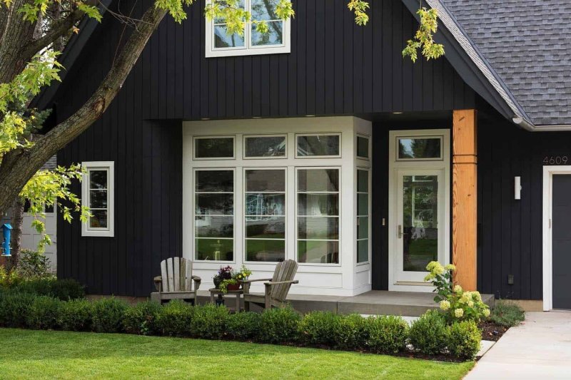 Facade House in the Scandinavian style