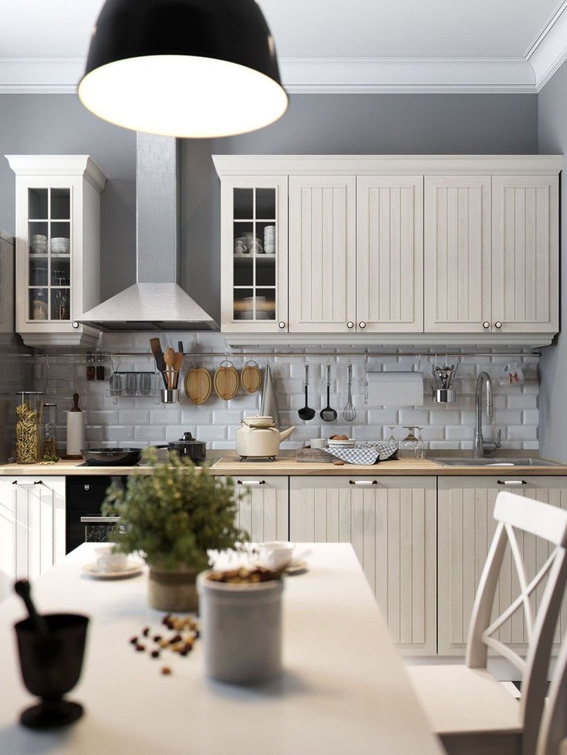 Scandinavian kitchen interior