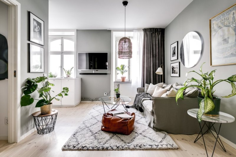 Scandinavian style in the interior of the apartment