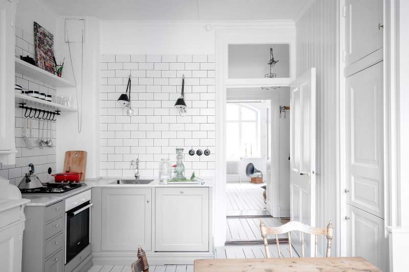 Scandinavian kitchen white