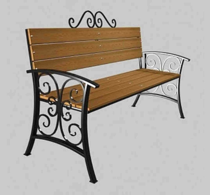 Garden bench cold forging