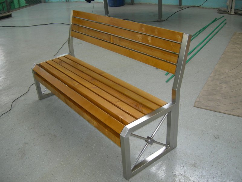 Metal benches