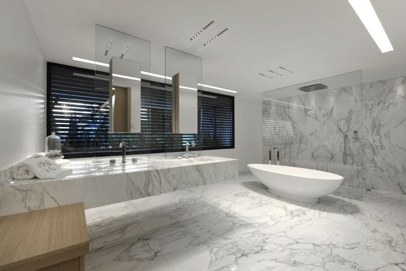 Bathroom made of marble