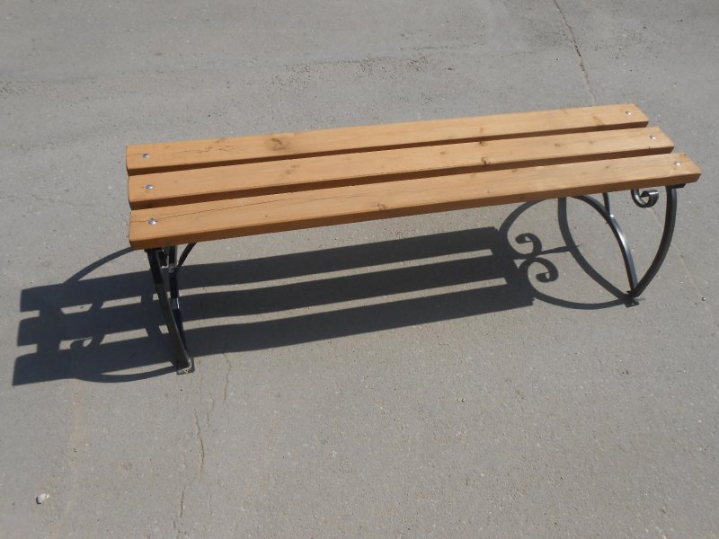 Metal bench