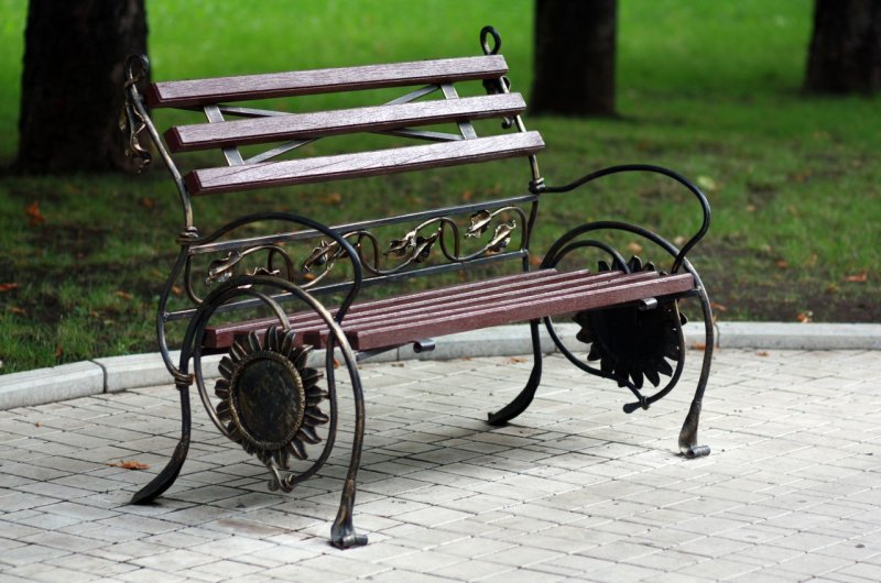 Metal bench