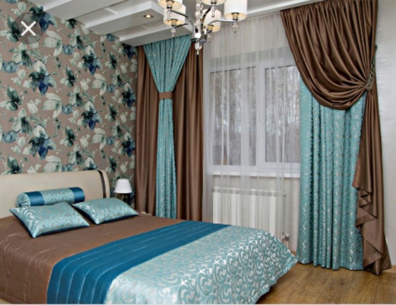 Curtains in the bedroom design