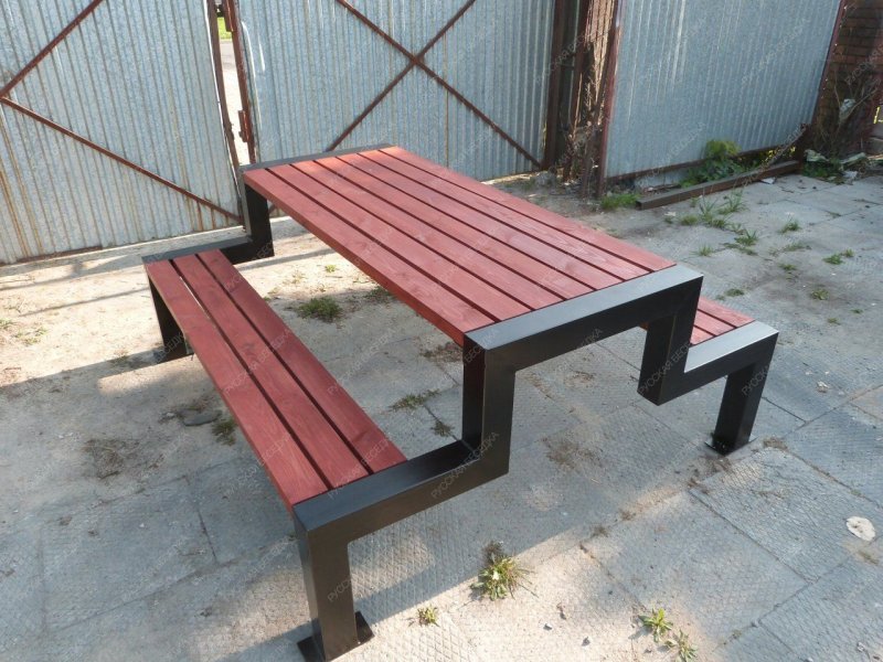 Metal bench