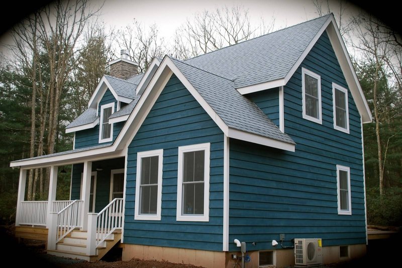 Blue siding