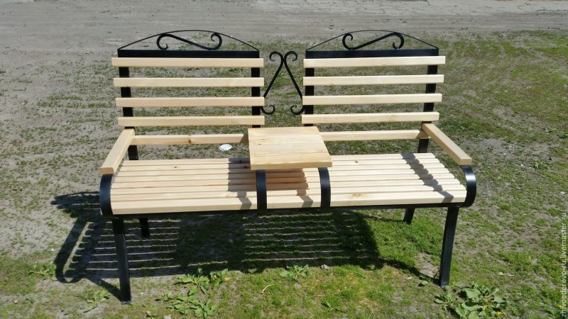 Metal bench