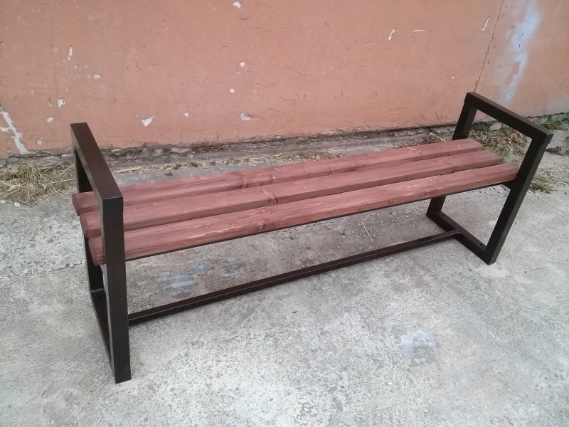 Metal bench