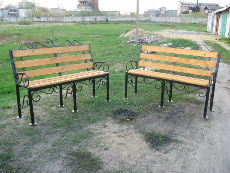 Metal bench